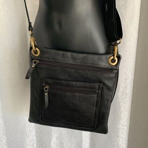 PEBBLED LEATHER CROSSBODY BAG